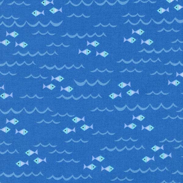 Organic Ocean Fish Fitted Crib Sheet or Toddler Sheet - 100% Designer Cotton - Vikings