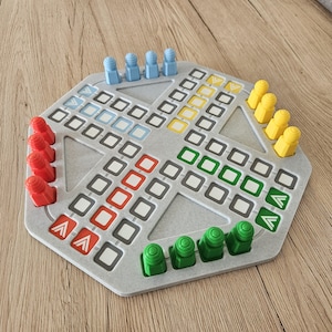Großes Ludo Brettspiel mit magnetischen Spielfiguren