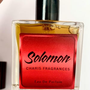 Incense, Rose, Woods, & Spice perfume: Solomon artisan eau de parfum