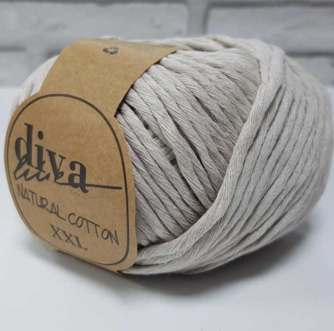 Bulky/chunky 100 Recycled Cotton Yarn Diva Natural Cotton Etsy