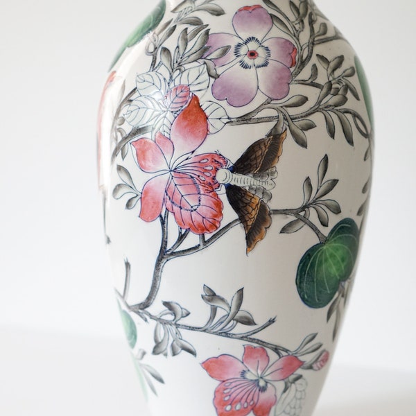 Tall Chinoiserie Vase Etsy