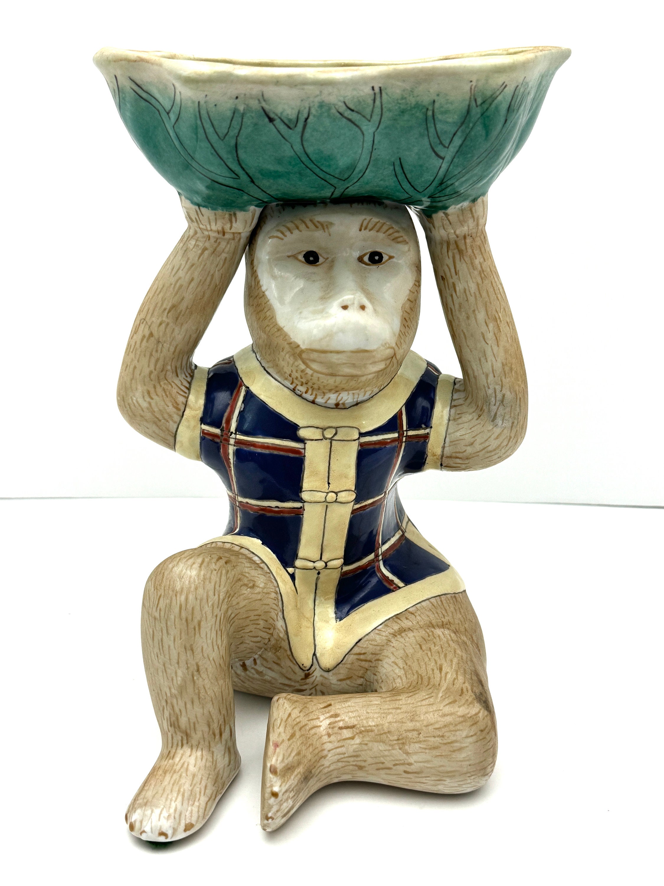 Monkey Business Casual Ceramic Sugar Bowl - Handcrafted, 3.5" Diameter, Dishwasher Safe
