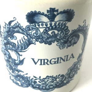 Holland Delft Virginia Tobacco JarBlue and White Ginger JarChinoiserie Ginger Jar image 2