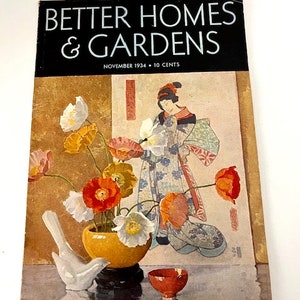 VTG 1934 Better Homes and Garden Magazine--Collectible Magazine