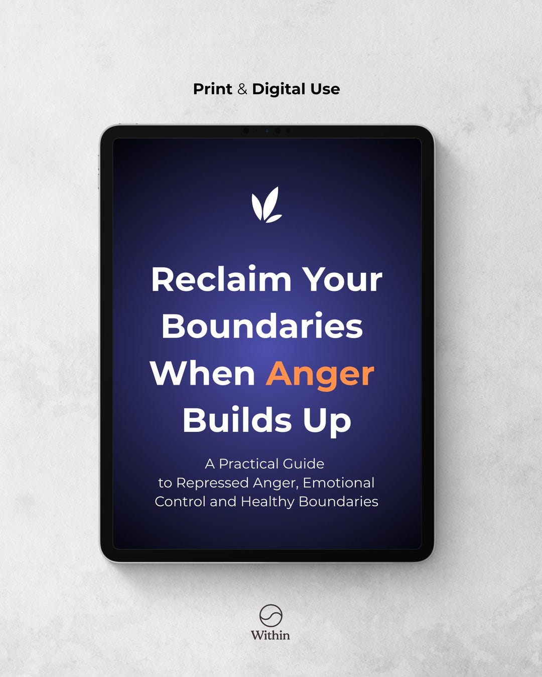 Anger Management Guide PDF, Repressed Anger Healing Workbook, Personal ...