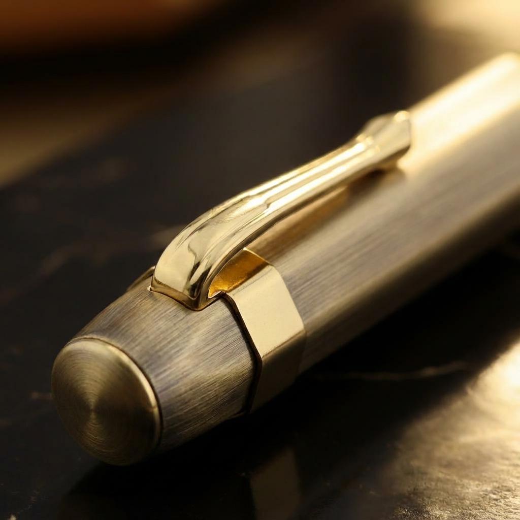 Stylo Plume Ancien Tchibo Avec Coffret Et Stylo Bille - Occasion, Longueur 14 Cm