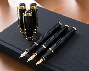 Wordsworth & Black Rollerball Nachfüllungen – 4 Stück, Schwarz, Feine Spitze, Schnell Trocknend Für Alle Rollerball-Stifte