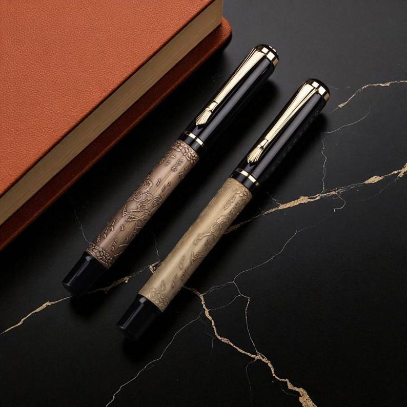 Penna a inchiostro stilografica elegante di lusso per fornure per ufficio scolastico scrtura calligrafia metallo carino Kawaii  21