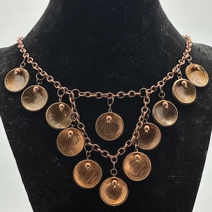 Handmade 18&quot; One Of A Kind US Coin Necklace