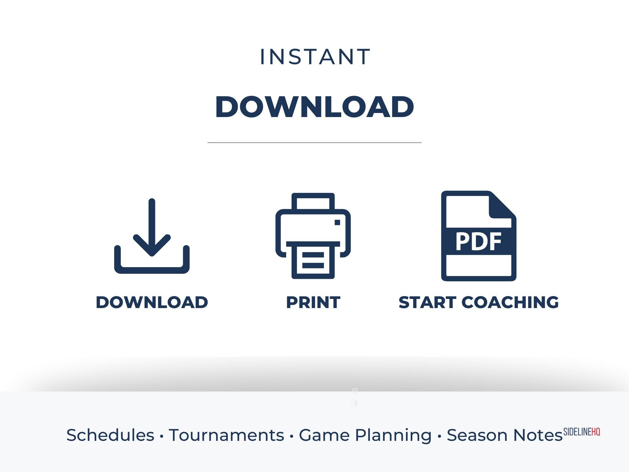 Pitching Practice Tracker Baseball Coach Planner Printable | Practice Plan, Lineup Card, Pitching ...