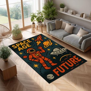 ラグ・カーペット vanilla space age rug Space Age Rug - Etsy