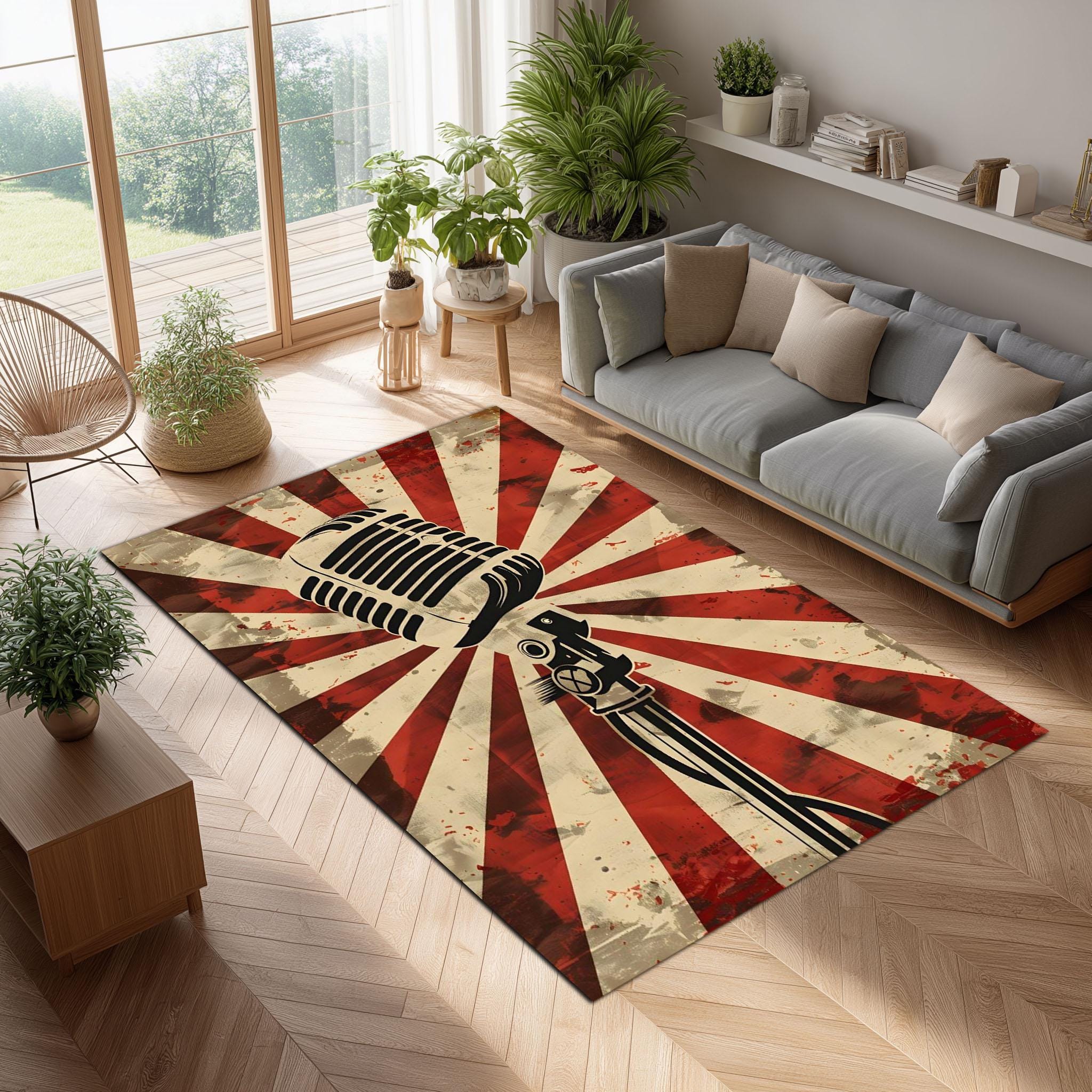 1950s modern rug - Etsy 日本