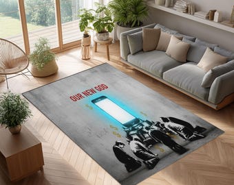 グラフィティラグ - 現代のストリートアート、スマートフォン崇拝のデザイン