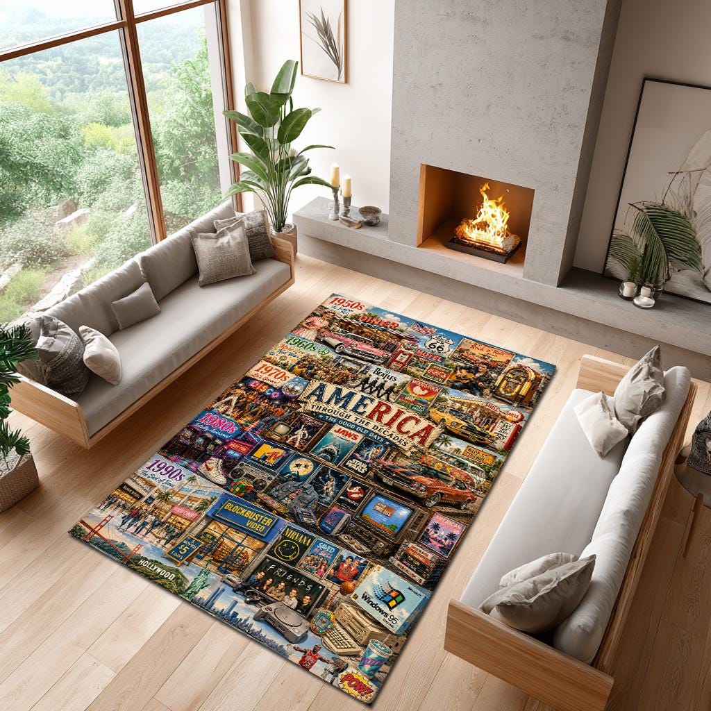 Vintage Carpet 1990 - Etsy
