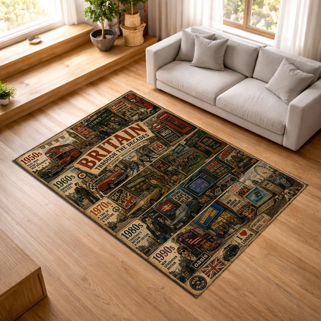Vintage 90s Rug - Etsy
