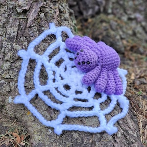Spider and Web Halloween Crochet Amigurumi Pattern Digital PDF