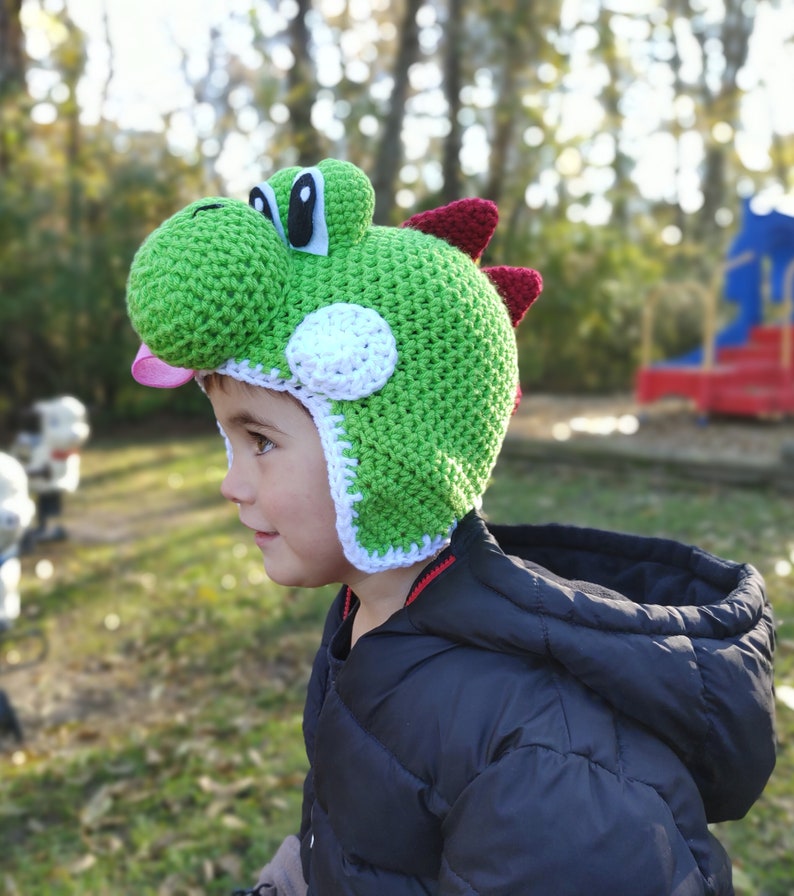 Yoshi Hat Crochet Pattern Instant Download Etsy