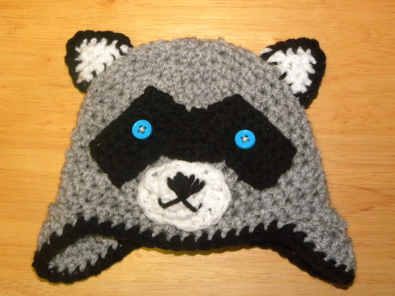 Raccoon Hat Crochet Pattern Various Sizes Instant Download Etsy