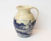 Melvin and Michael Crocker Stoneware Jug Featuring Georgia Countryside