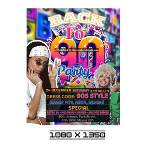 Editable 90s Birthday Party Invitation back to the 90s Neon party glow dance disco 2000s birthday 90s instant download, 90s Design Invite
Editable 90s Birthday Party Invitation back to the 90s Neon party glow dance disco 2000s birthday 90s instant download, 90s Design Invite90s Throwback Party Flyer | Retro Hip-Hop Event Invitation | Editable Digital Download