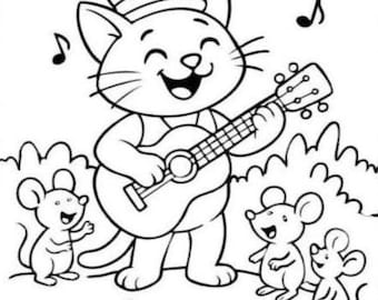Printable coloring for kids; Coloring pdf; Animal coloring; Pet coloring pages; Easy coloring; Toddler coloring; Educational coloring