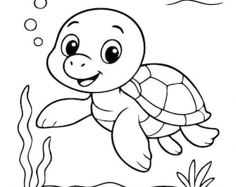 Coloring pages with cute animals in funny and creative sitiations. Cute coloring; Activity pages; Baby animal coloring; Sea animal coloring