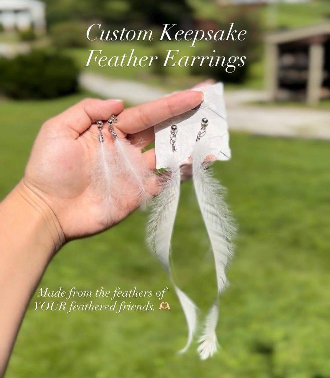 Custom Keepsake Feather Earrings - Made to Order With the Feathers From ...