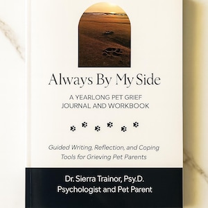 Yearlong Dog Cat Loss Grief Journal and Workbook, Guided Writing for Pet Parents