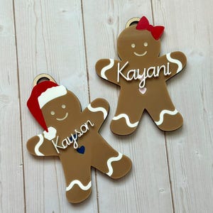 Personalized Gingerbread Ornaments