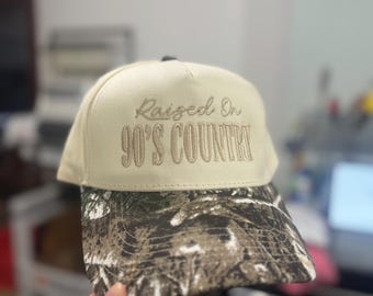 Raised on 90s Country Music Trucker Hat
