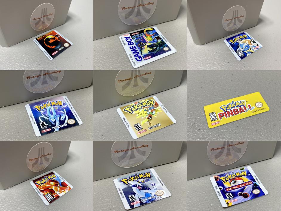 Nintendo Gameboy (fits Gameboy) Game Cartridge Labels - Etsy