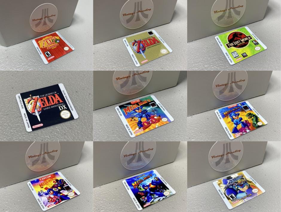 Nintendo Gameboy (fits Gameboy) Game Cartridge Labels - Etsy