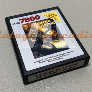 Missing in Action - Atari 7800 Vintage Game Cartridge