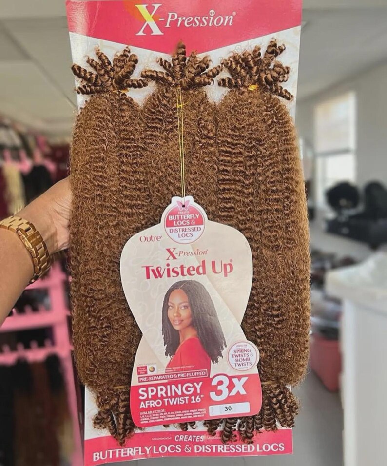 Springy Leg Extentions Xpression 3x {4pack DEAL }pre-fluffed Crochet Hair 52