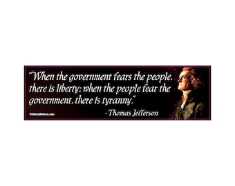 When The Government Fears the People