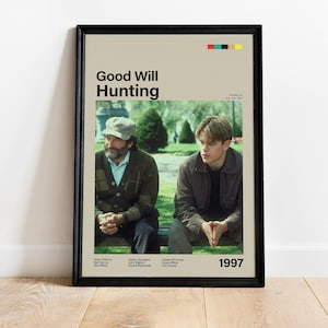 Good Will Hunting Movie Poster: 90s Film Art Print