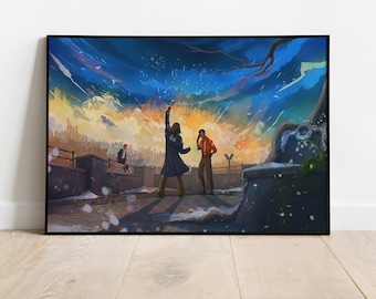 Póster de Disco Elysium: Arte mural de Revachol, regalo para fans de los videojuegos
