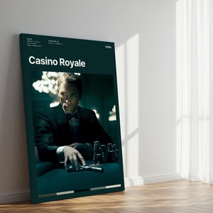 a poster of a man playing a game of chess