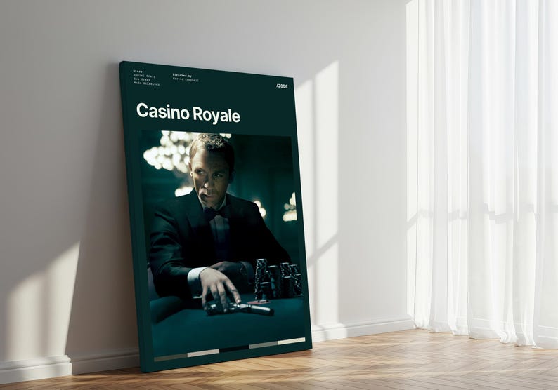 a poster of a man playing a game of chess