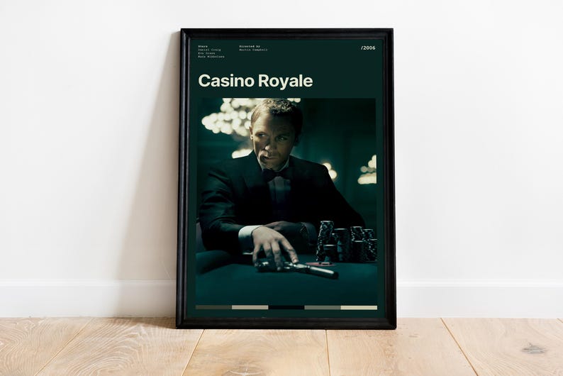 a poster of a man in a suit holding a gun