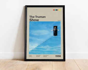 Truman Show-affisch, filmaffisch, Truman Show-affisch, filmaffischer, filmpresent, filmväggkonst