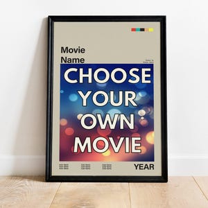 Custom Movie Poster: Personalized Film Art, Choose Your Movie
