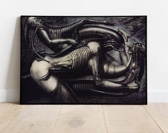 Hr Giger Li Ii Poster, Canvas Wall Art, Family Bedroom Decor, Framed Print, Canvas Print, Graduation Gift