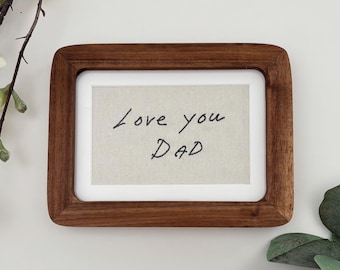 Custom Embroidered Handwritten Note | Personalized Canvas Keepsake | Custom Embroidery Gift | Embroidered Note Keepsake