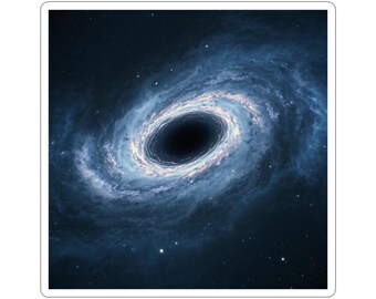 Ethereal Black Hole Sticker Art