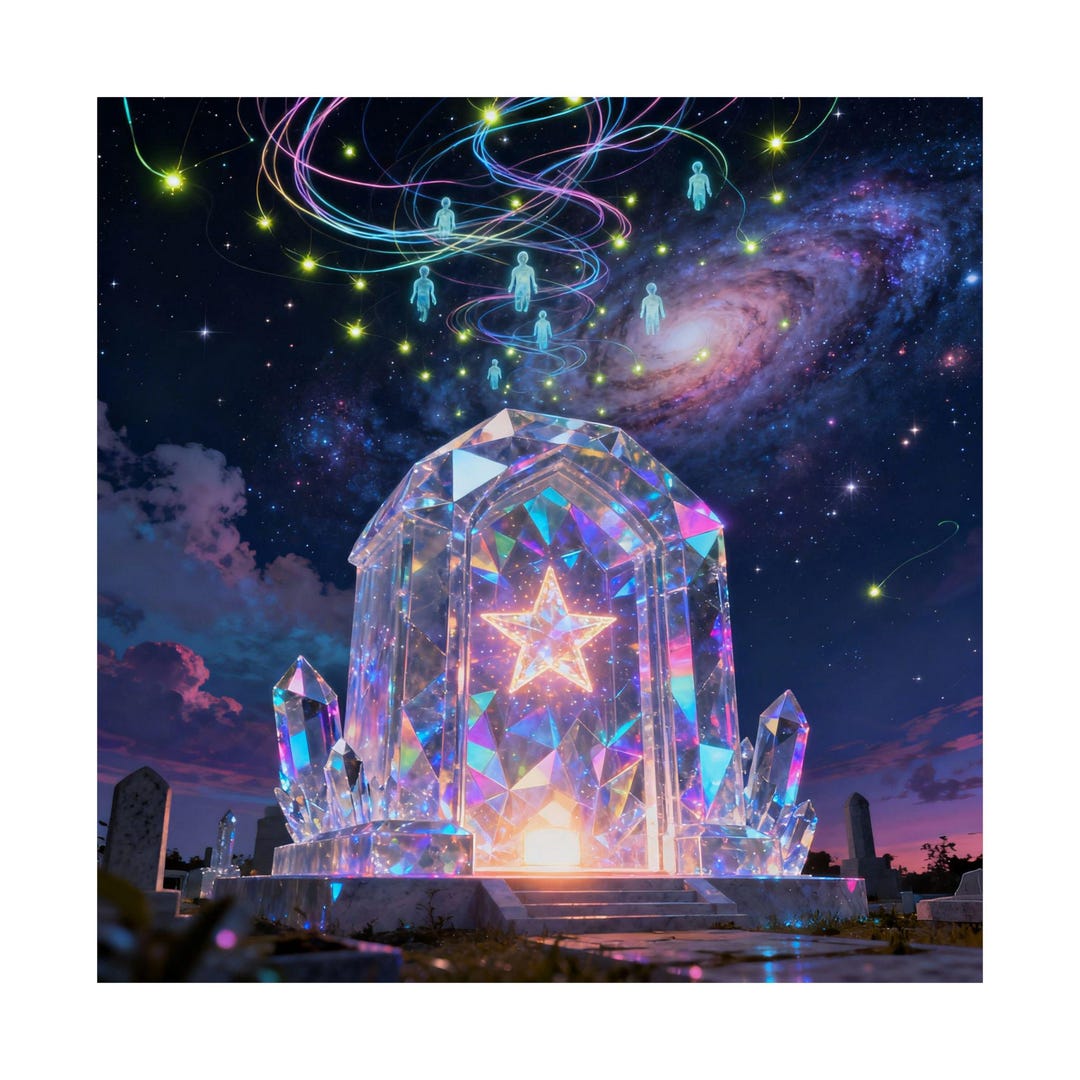 Cosmic Crystal Temple - Celestial Gateway Ascension Surreal Galaxy Art ...