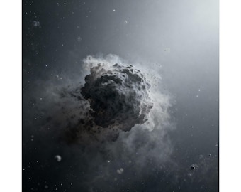 Dark Nebula Explosion Space Wandkunst
