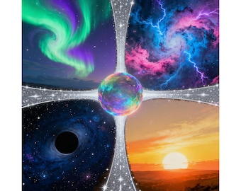 Vier Himmel am Scheideweg des Kosmos
