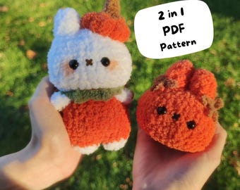 Haakpatroon herfsthaas - herfst amigurumi knuffel (pdf-patroon)