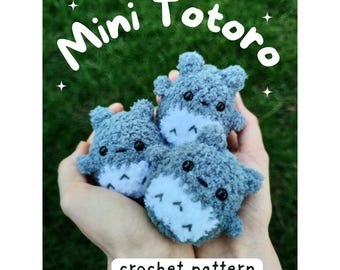 Schattige bosgeest haakpatroon pdf - amigurumipatroon - op Studio Ghibli geïnspireerd patroon - digitale download van Miyazaki
